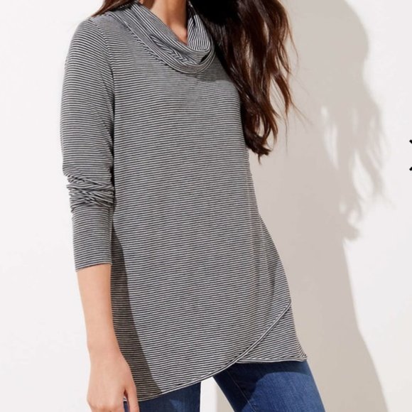LOFT Tops - LOFT Women's NWT Crossover Hem Cowl Neck Top LOFT Tops - LOFT Women's NWT Crossover Hem Cowl Neck Top